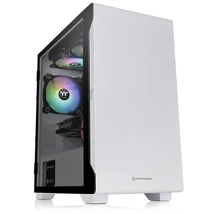 GABINETE TT S100 MID-TOWER TG FAN X1 WHITE (5091)