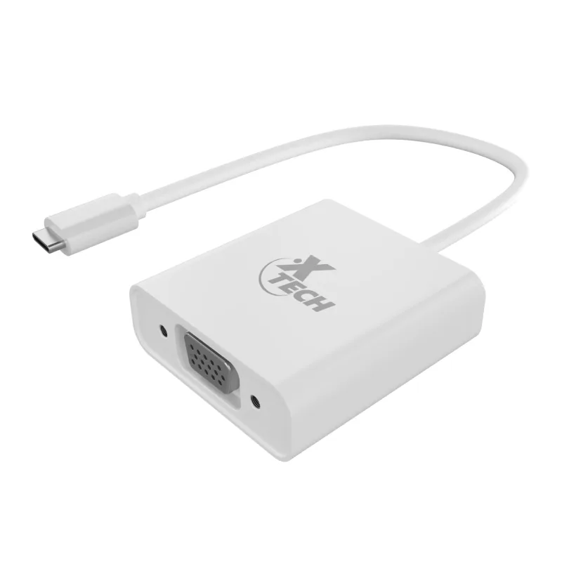 ADAPTADOR XTECH USB TIPO C MACHO A VGA HEMBRA (XTC-551)