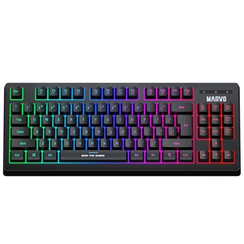 TECLADO GAMER MARVO K607 TKL RGB ESPAÑOL