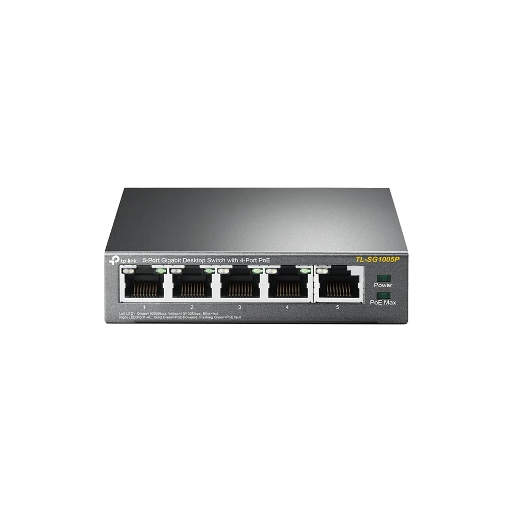 TL-SG1005P SWITCH 5P GIGA (4 PTOS POE) TP-LINK DESK (3212)