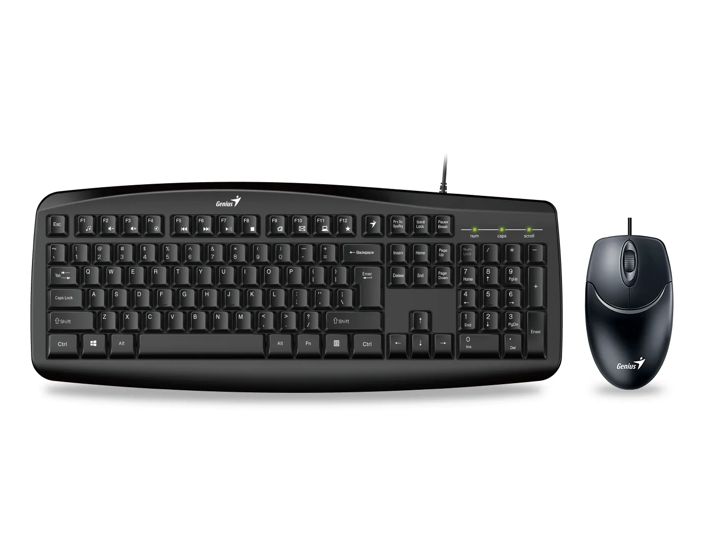 TECLADO+MOUSE GENIUS KM-200 USB BLK (6229)
