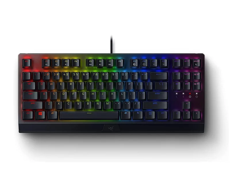 TECLADO RAZER BLACKWIDOW V3 TENKEYLESS MECHANICAL YELLOW SWITCH US LAYOUT (7118)