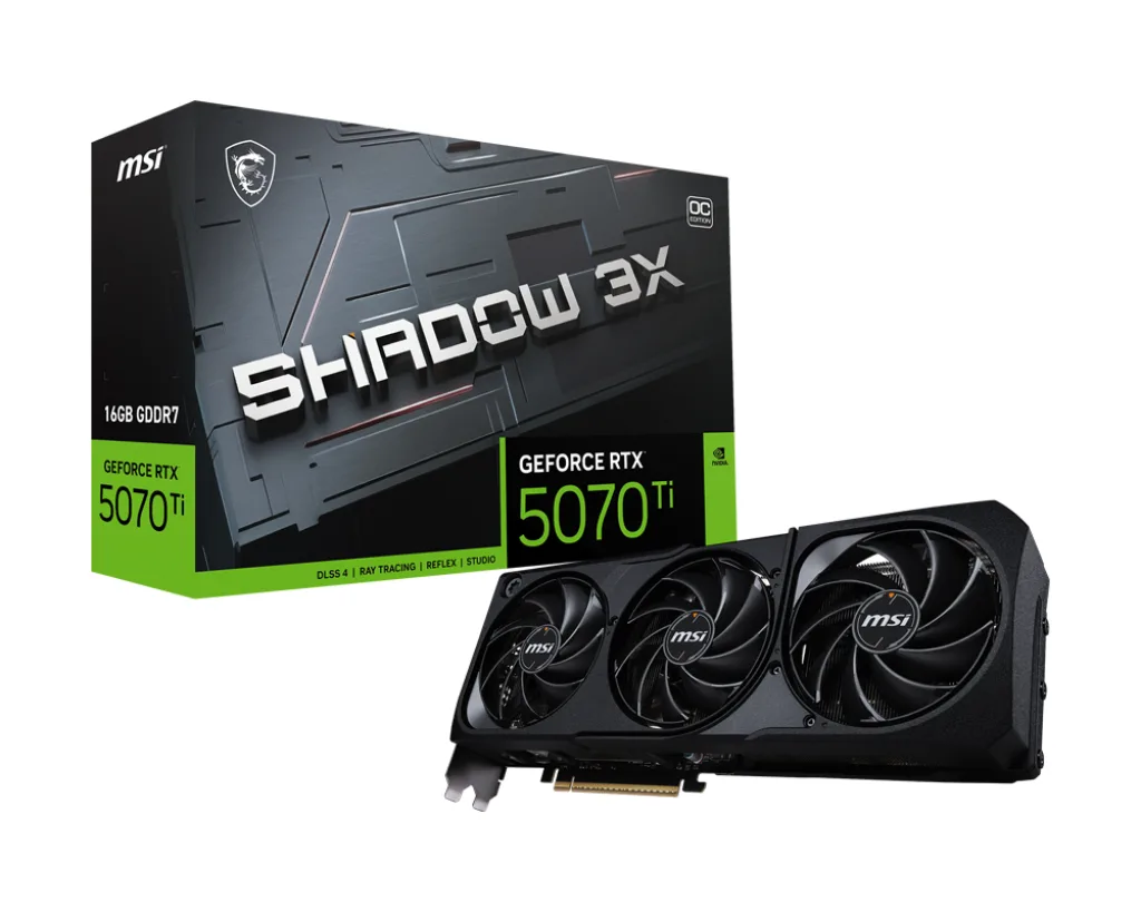 VGA MSI GEFORCE RTX 5070 TI 16G SHADOW 3X OC (7184)