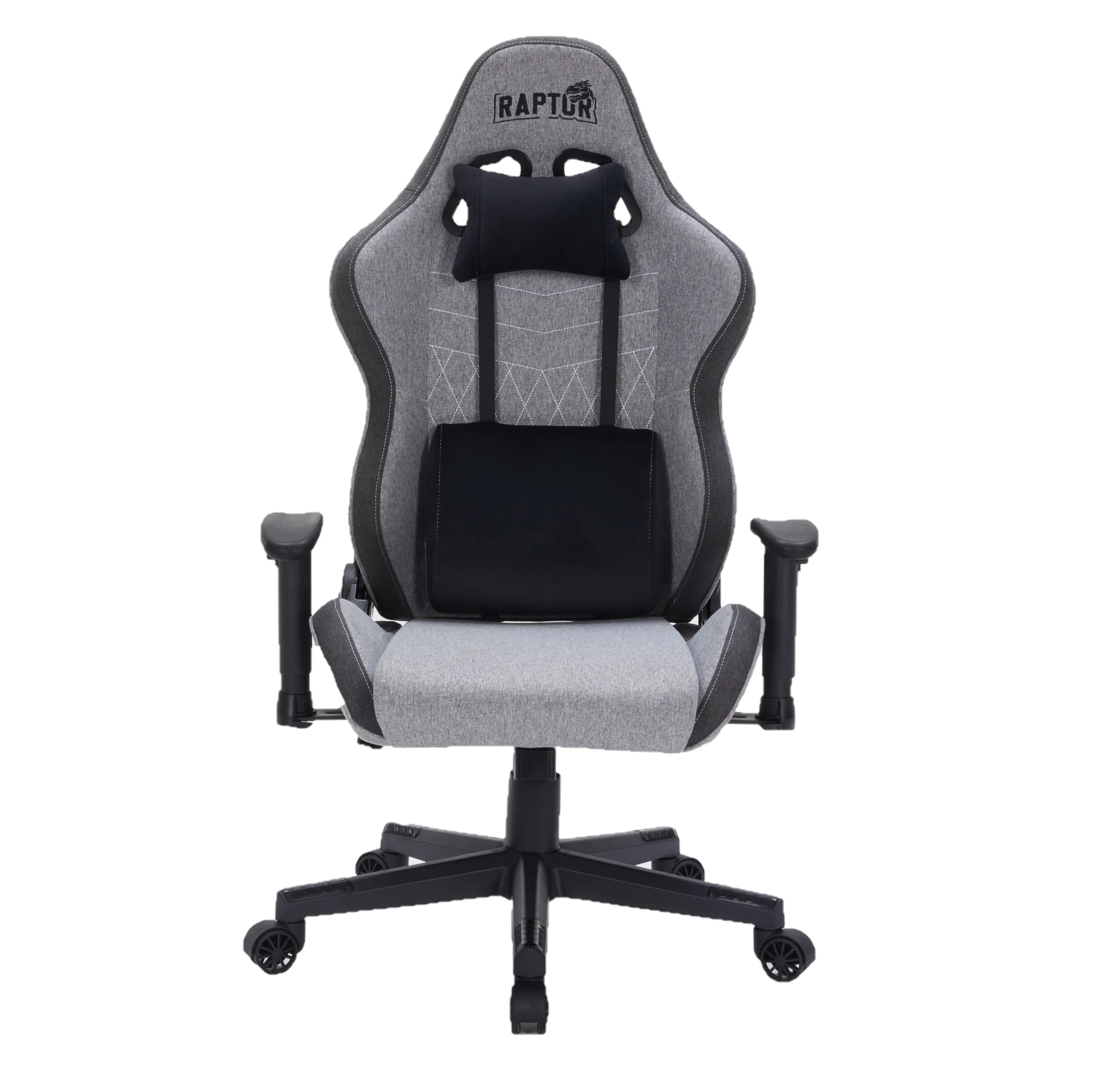 SILLA GAMER RAPTOR THRONE R1 TELA GRIS (7251)
