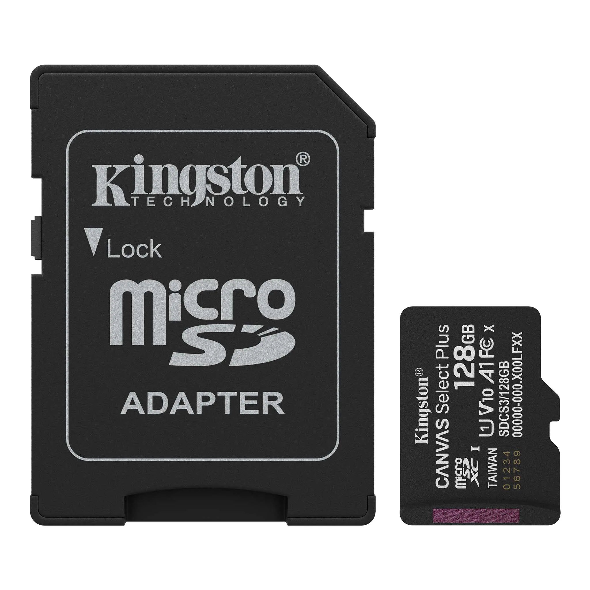 MICROSD KINGSTON 128GB C/ADAP GEN3 150MB/S CANVAS S PLUS CL10 (8453)