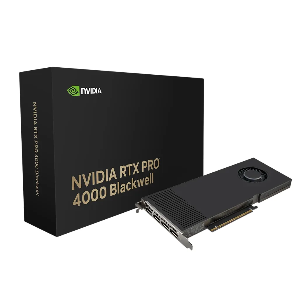 VGA PNY QUADRO RTX PRO 4000 BLACKWELL 24GB GDDR7 4X MINI DISPLAY PORT (6796)