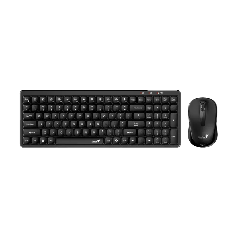 TECLADO+MOUSE GENIUS LUXEMATE Q8100 BLACK SP 2.4GHZ (3074)