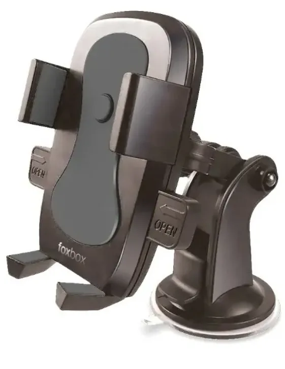 SOPORTE CELULAR P AUTO FOXBOX BRACKET CN SOPAPA NEGRO