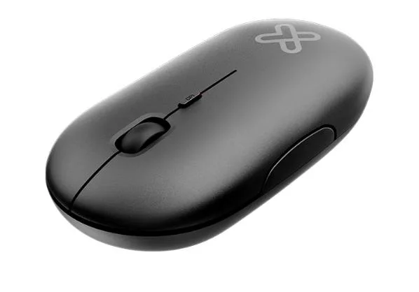 MOUSE KLIPXTREME ERGONOMICO SLIM SURFER NEGRO 4 BOTONES 24GHZ AMBIDIESTRO (KMW-415BK)