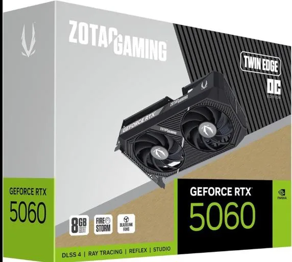 GPU ZOTAC GAMING RTX 5060 TWIN EDGE OC 8GB (ZT-B50600H-10A)