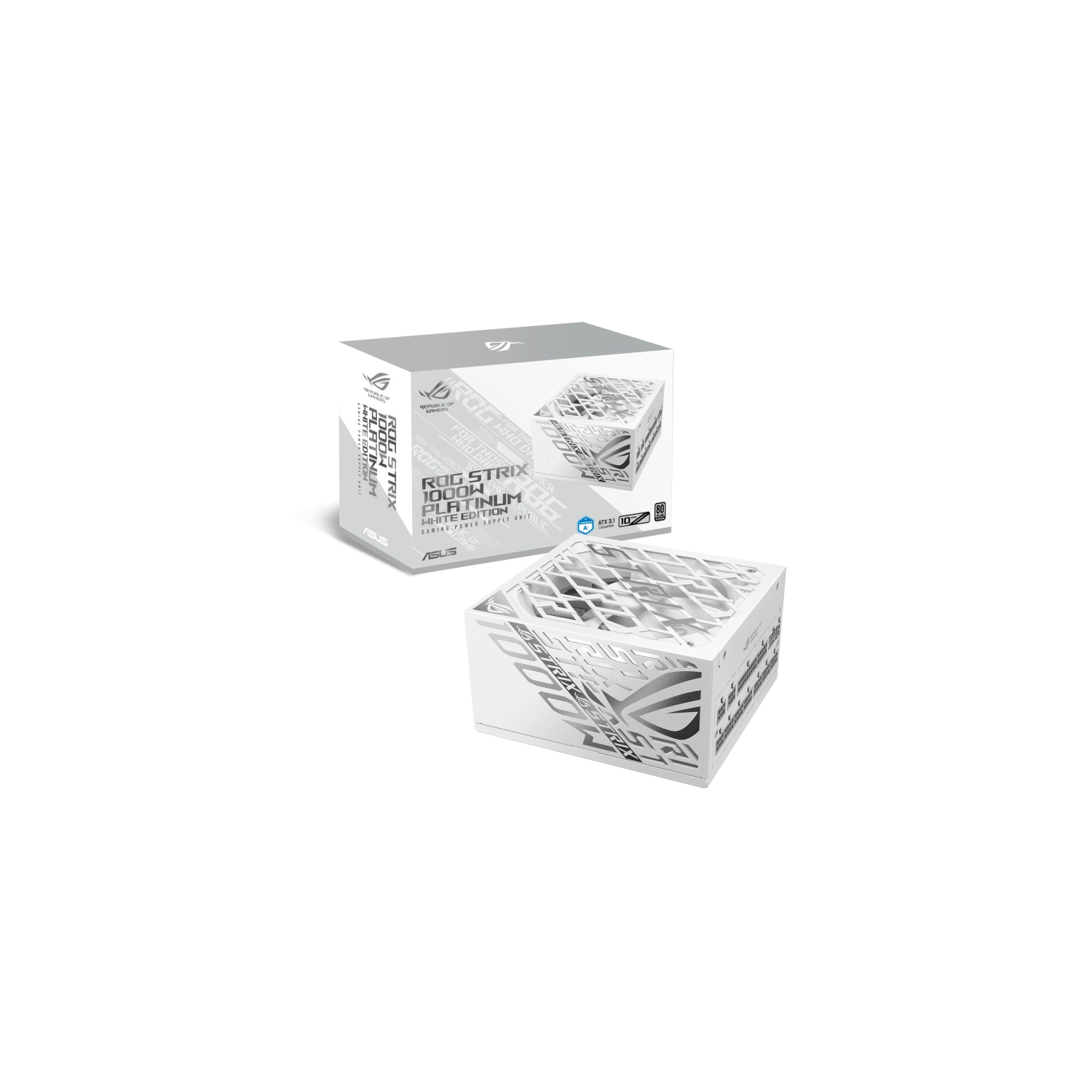 FUENTE ASUS ROG-STRIX 1000W PLATINUM GAMING WHITE
