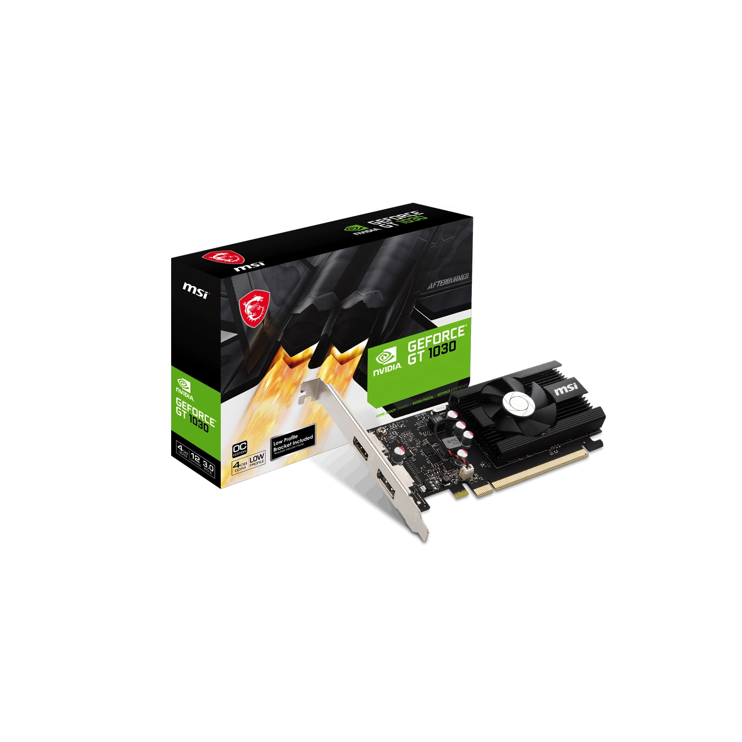 PLACA MSI NVIDIA GEFORCE GT 1030 4GD4 LP OC