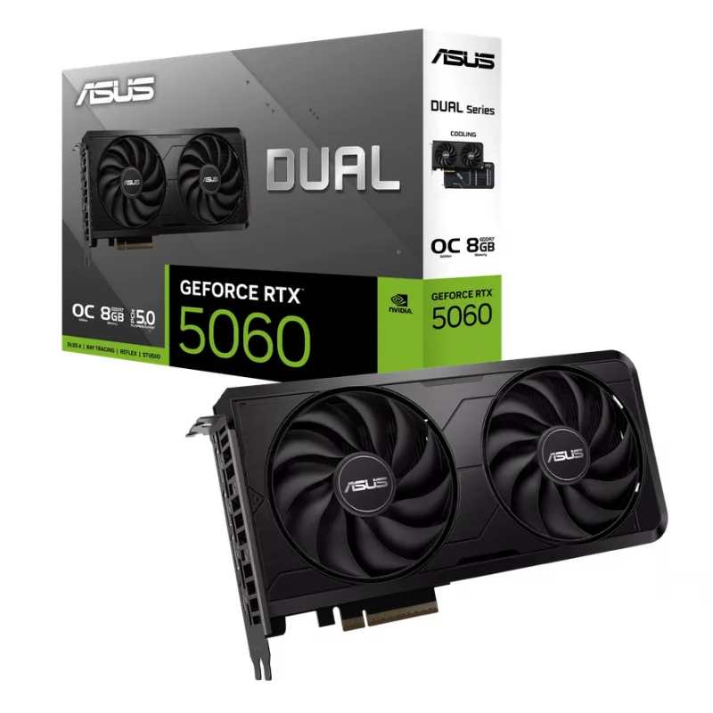 PLACA DE VIDEO ASUS DUAL RTX 5060 O8GB EVO