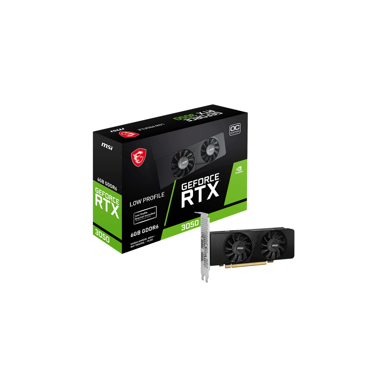 PLACA MSI NVIDIA GEFORCERTX 3050 LP 6G OC