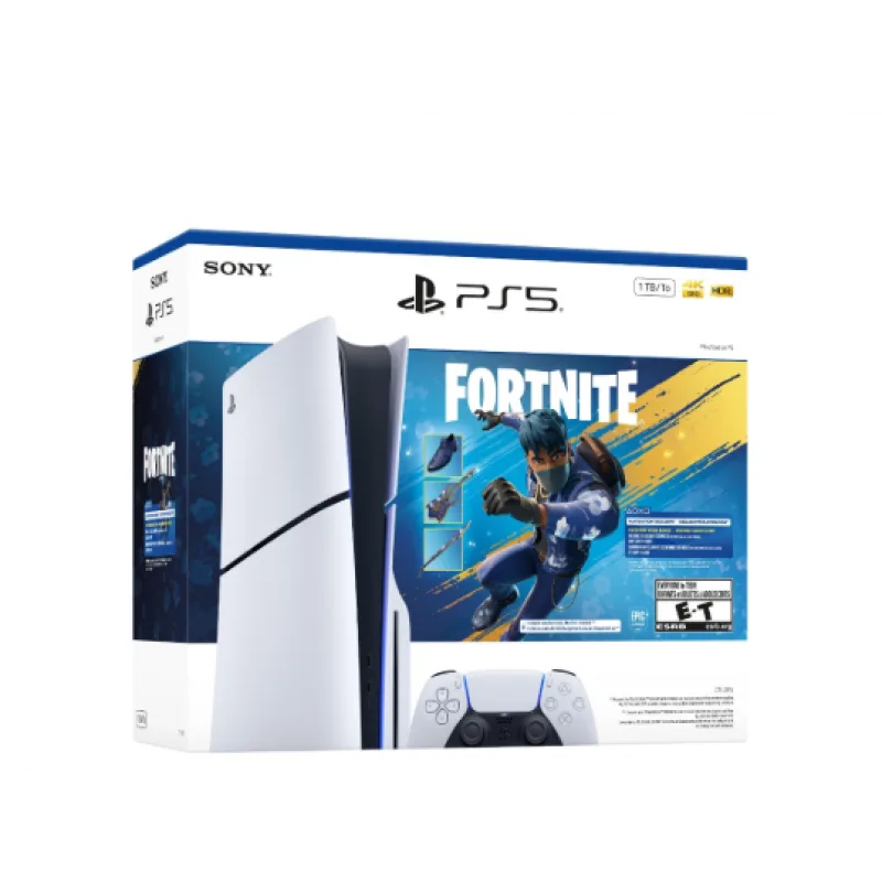 CONSOLA PLAYSTATION PS5 SLIM 1TB+FORTNITE C/LECTORA