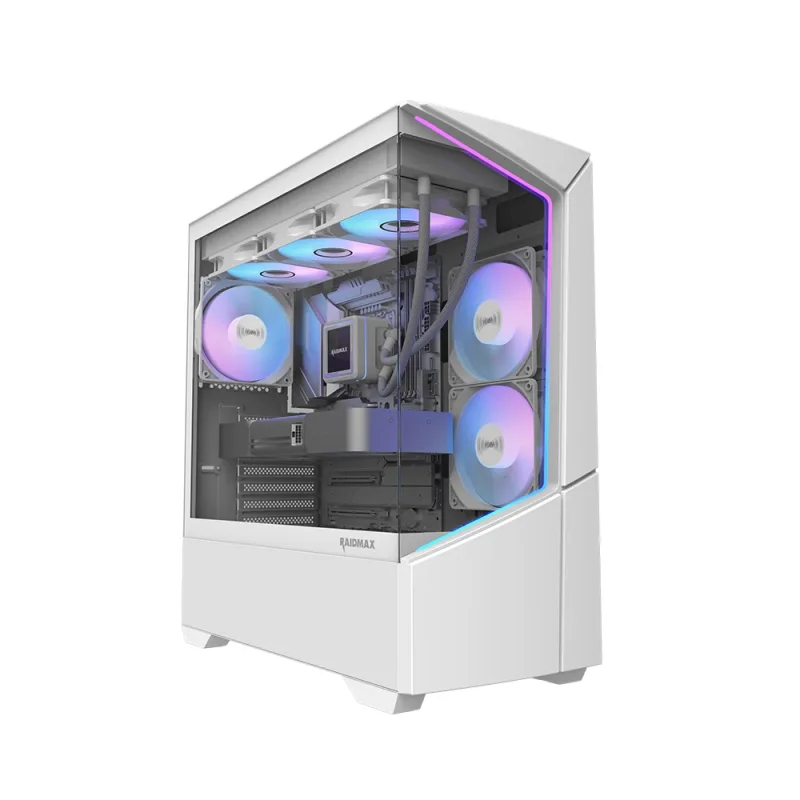 GABINETE GAMER RAIDMAX INFINITA I812 WHITE ARG TG E-ATX
