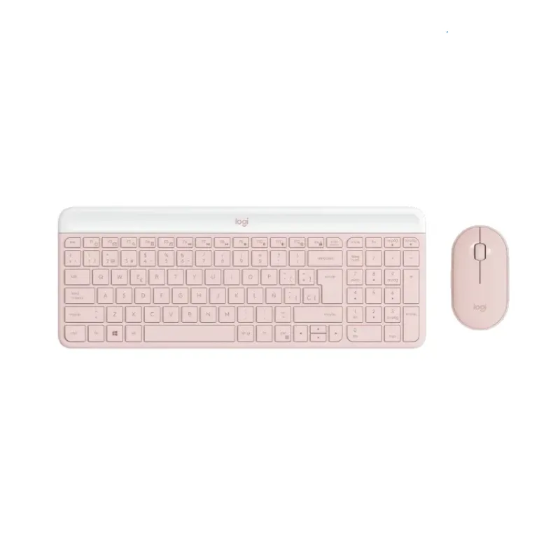 TECLADO+MOUSE LOGITECH WIR MK470 SLIM ROSE 920-011312