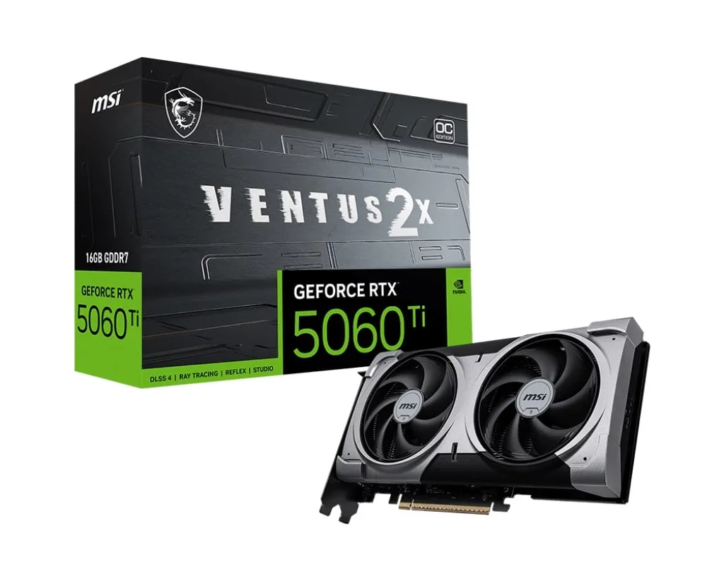 VGA MSI GEFORCE RTX 5060 TI 16G VENTUS 2X OC PLUS (4471)
