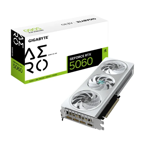VGA GIGABYTE GEFORCE RTX 5060 AERO OC 8G WHITE (6415)
