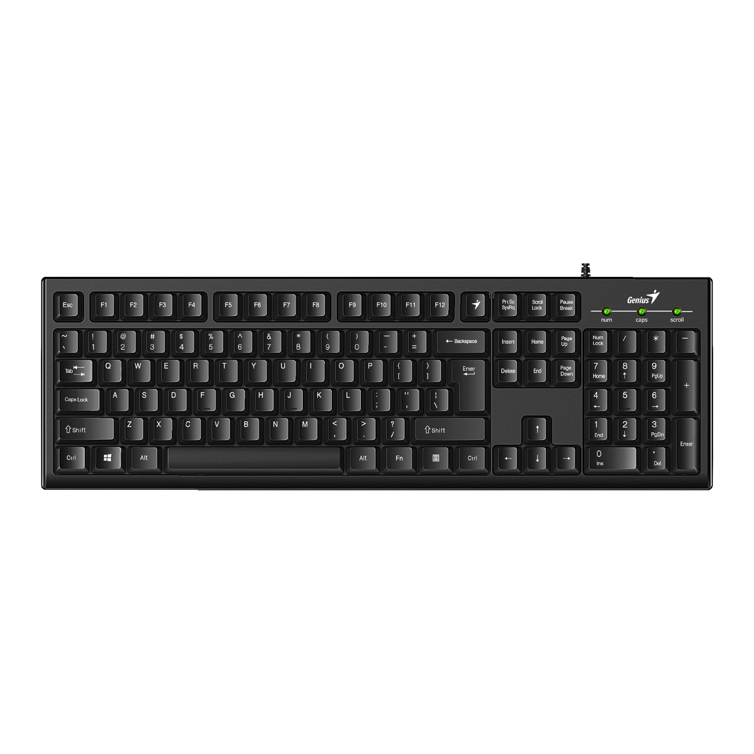 TECLADO C/CABLE GENIUS KB-100 NEGRO