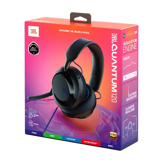 AURICULAR C/MICROFONO JBL QUANTUM 120 BLACK