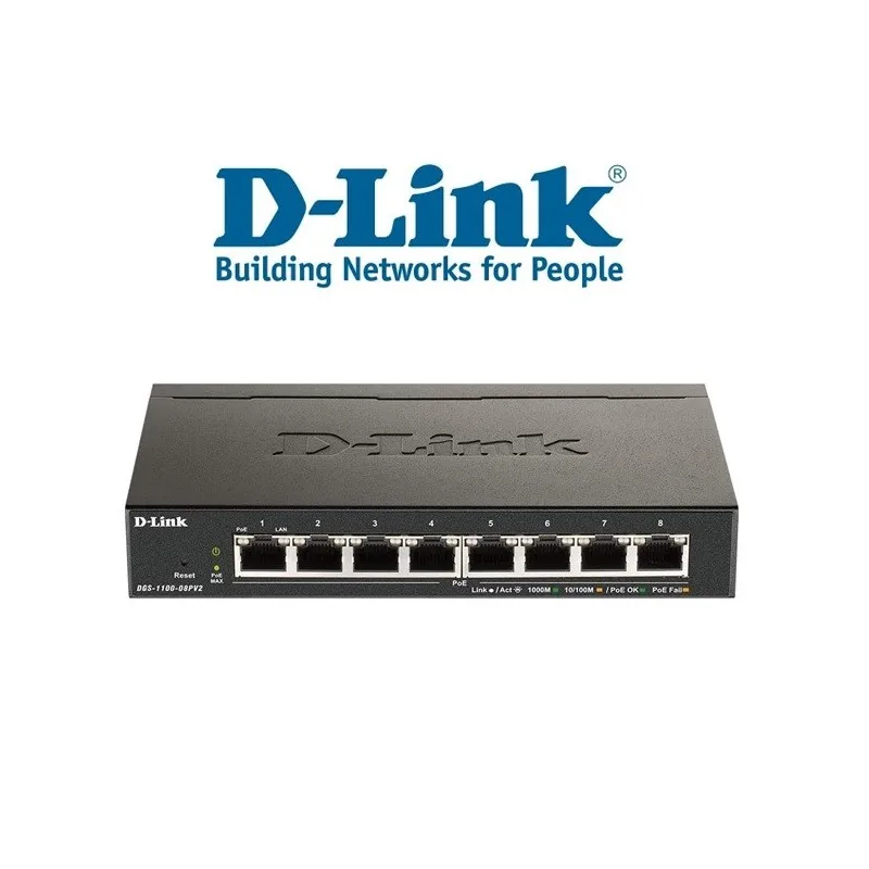 SWITCH D LINK DGS 1008D 8 PUERTOS GIGABIT