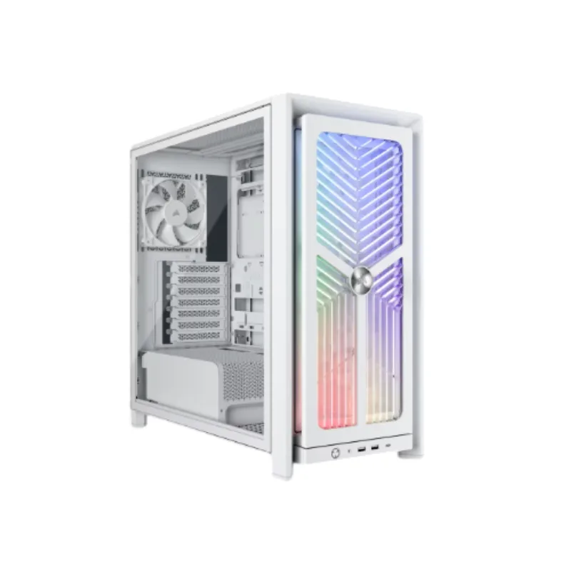 GABINETE CORSAIR FRAME 4000X RS MID-TOWER TG FAN X3 WHITE (3885