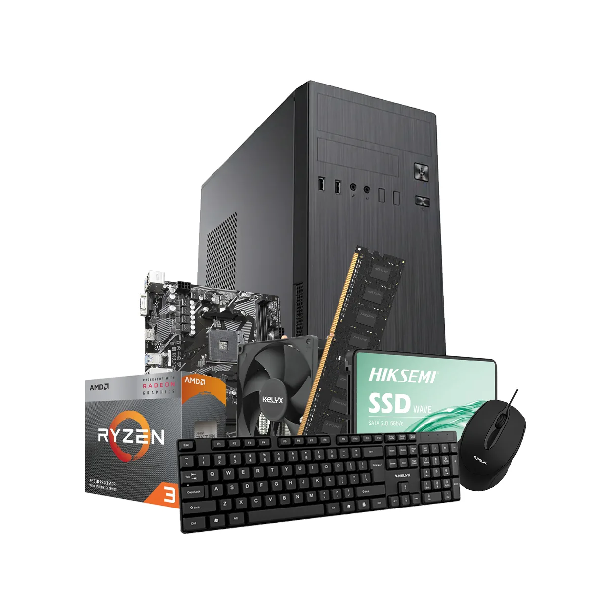PC KELYX AMD RYZEN 3-3200G 8G SSD 480GB (GIGA)