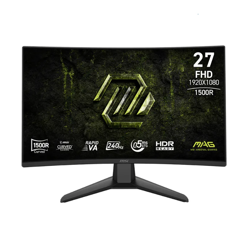MONITOR GAMER MSI 27" MAG 274CF FHD RAPIDO VA 240HZ 0.5MS 2XHDMI + 1XDP (II) (3305)