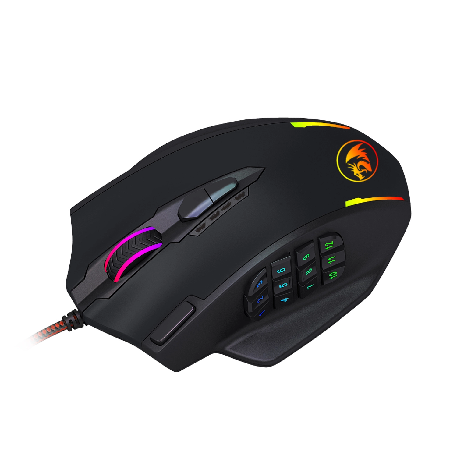 MOUSE REDRAGON IMPACT M908 NEGRO