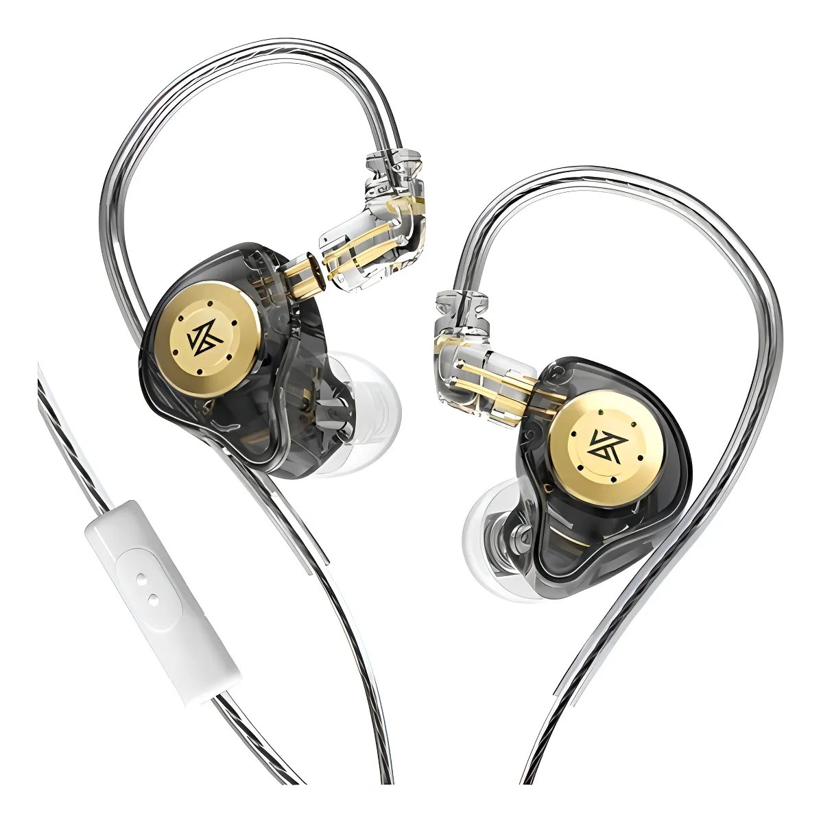 AURICULARES INTRAURALES KZ EDX PRO CRYSTAL CON MICRÓFONO