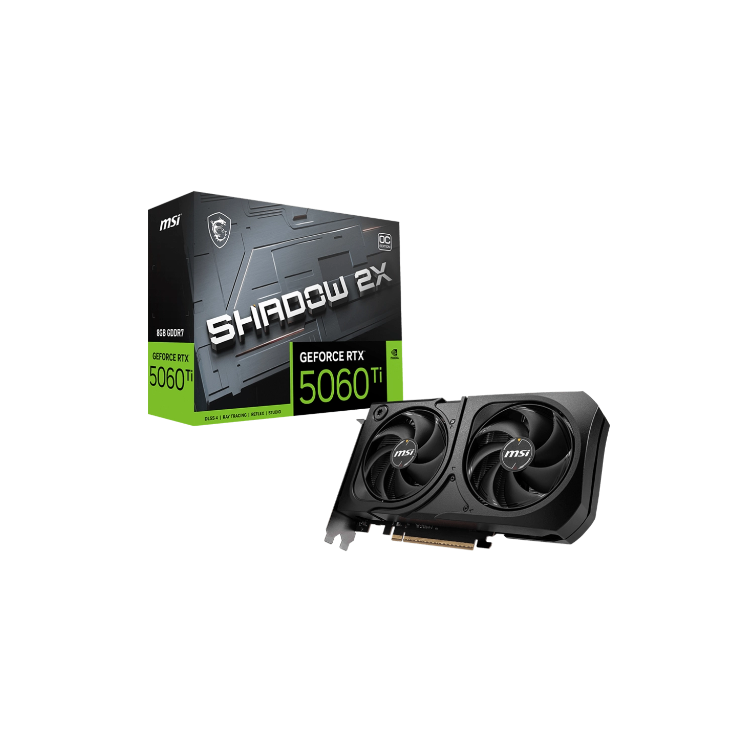 PLACA DE VIDEO MSI NVIDIA GEFORCE RTX 5060 TI 16G SHADOW 2X OC PLUS