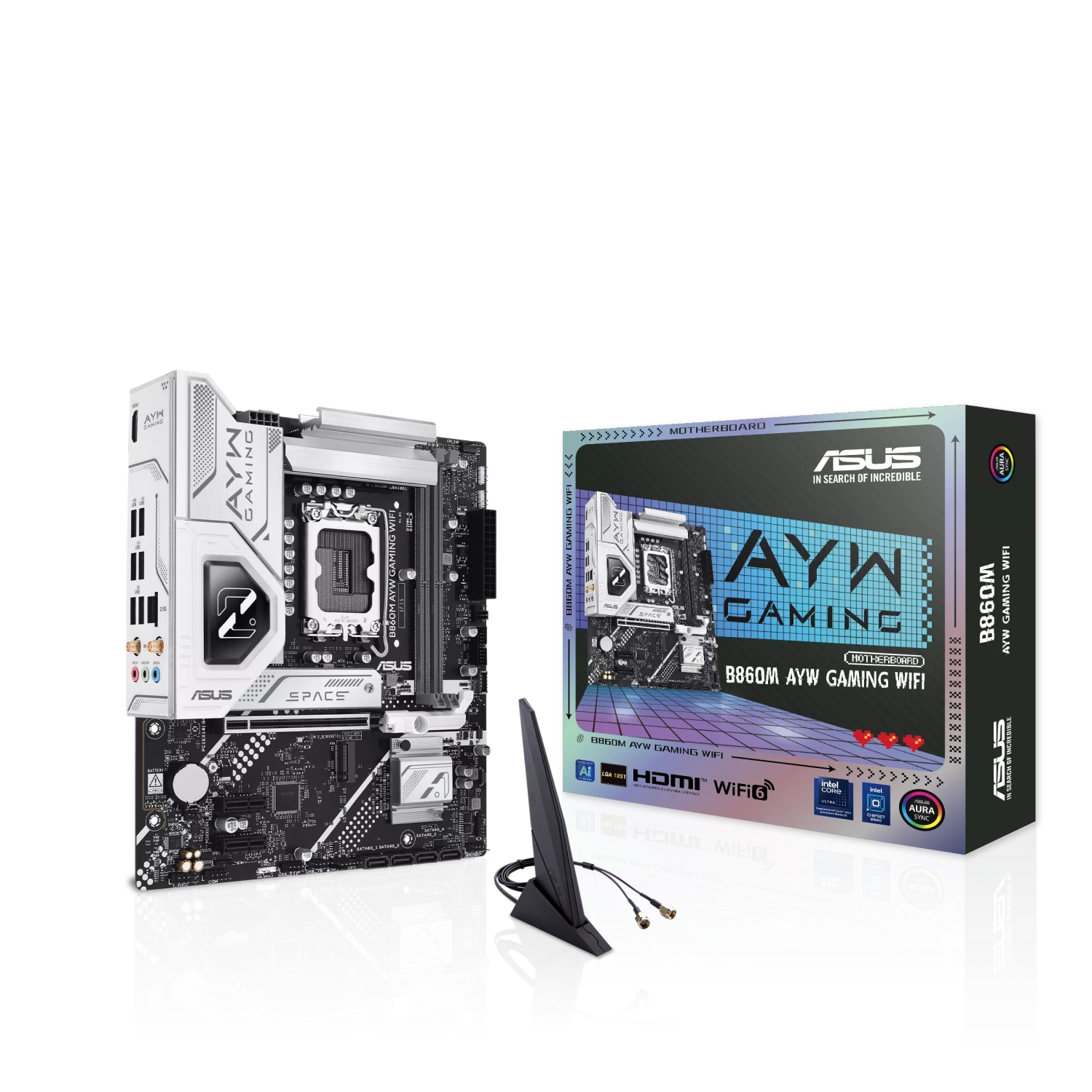 MOTHERBOARD ASUS B860M AYW GAMING WIFI AM5 DDR5