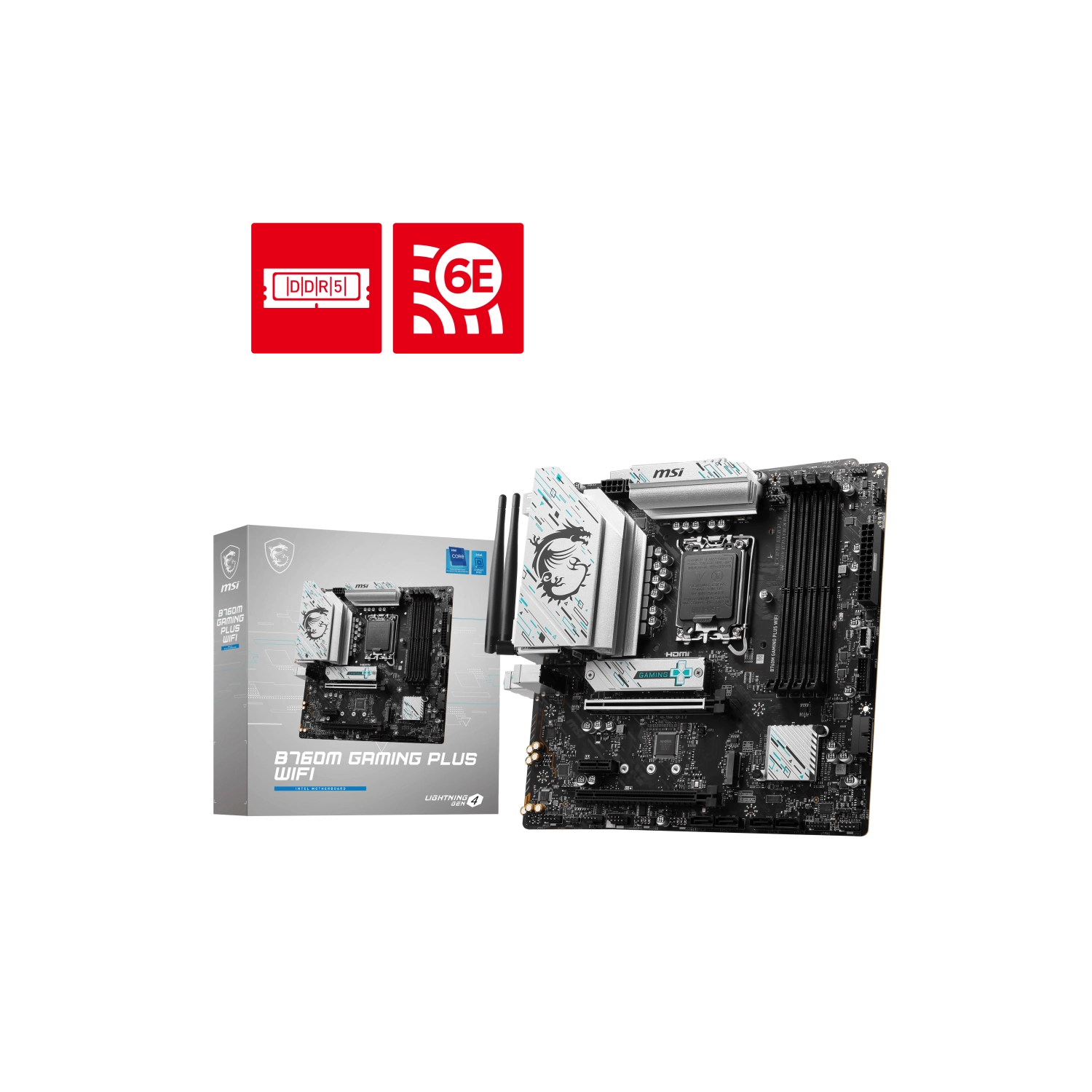 MOTHERBOARD MSI B760M GAMING PLUS WIFI LGA1700