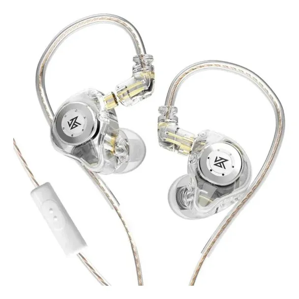 AURICULARES INTRAURALES KZ EDX PRO CRYSTAL CON MICRÓFONO