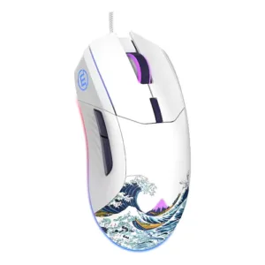 MOUSE WOMIER G705 V2 KANAWA  RGB 12000 DPI  BLANCO