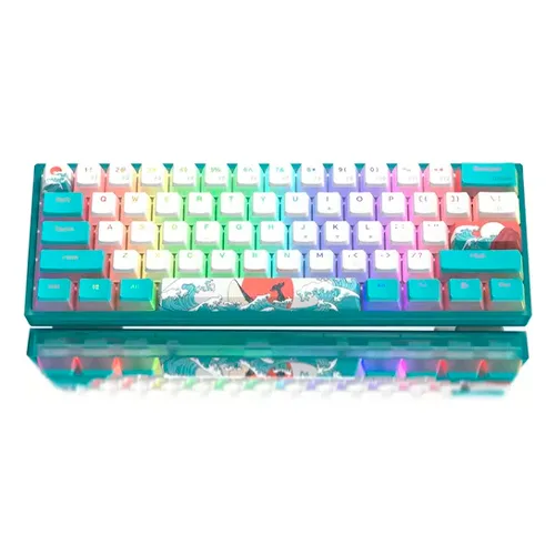 TECLADO MECANICO 60 WOMIER WK-61 60% BLUE SEA TECLADO MECANICO 60 WOMIER WK-61 60% BLUE SEA