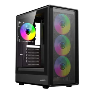 GABINETE SENTEY M40 BLACK MESH + 4 COOLERS A-RGB.