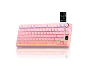 TECLADO AULA S75 PRO PINK WHITE DEGRADÉ WIR 75% RGB SW STAR