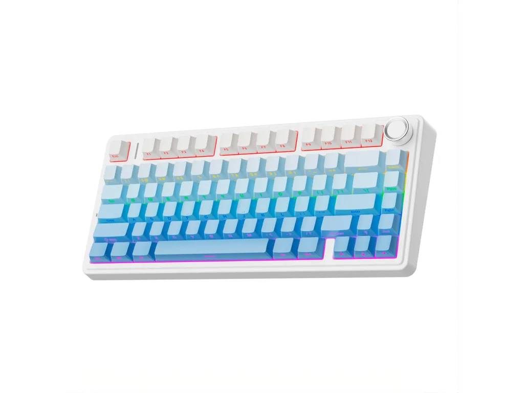 TECLADO AULA F75 BLUE DEGRADÉ WIRELESS 75% RGB SW REAPER TECLADO AULA F75 BLUE DEGRADÉ WIRELESS 75% RGB SW REAPER