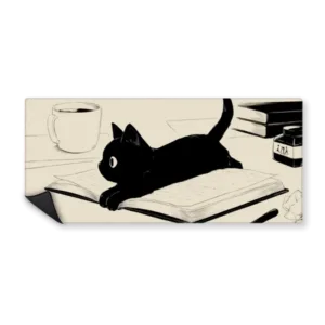 MOUSEPAD BLACK CAT 90X40 MPTGS