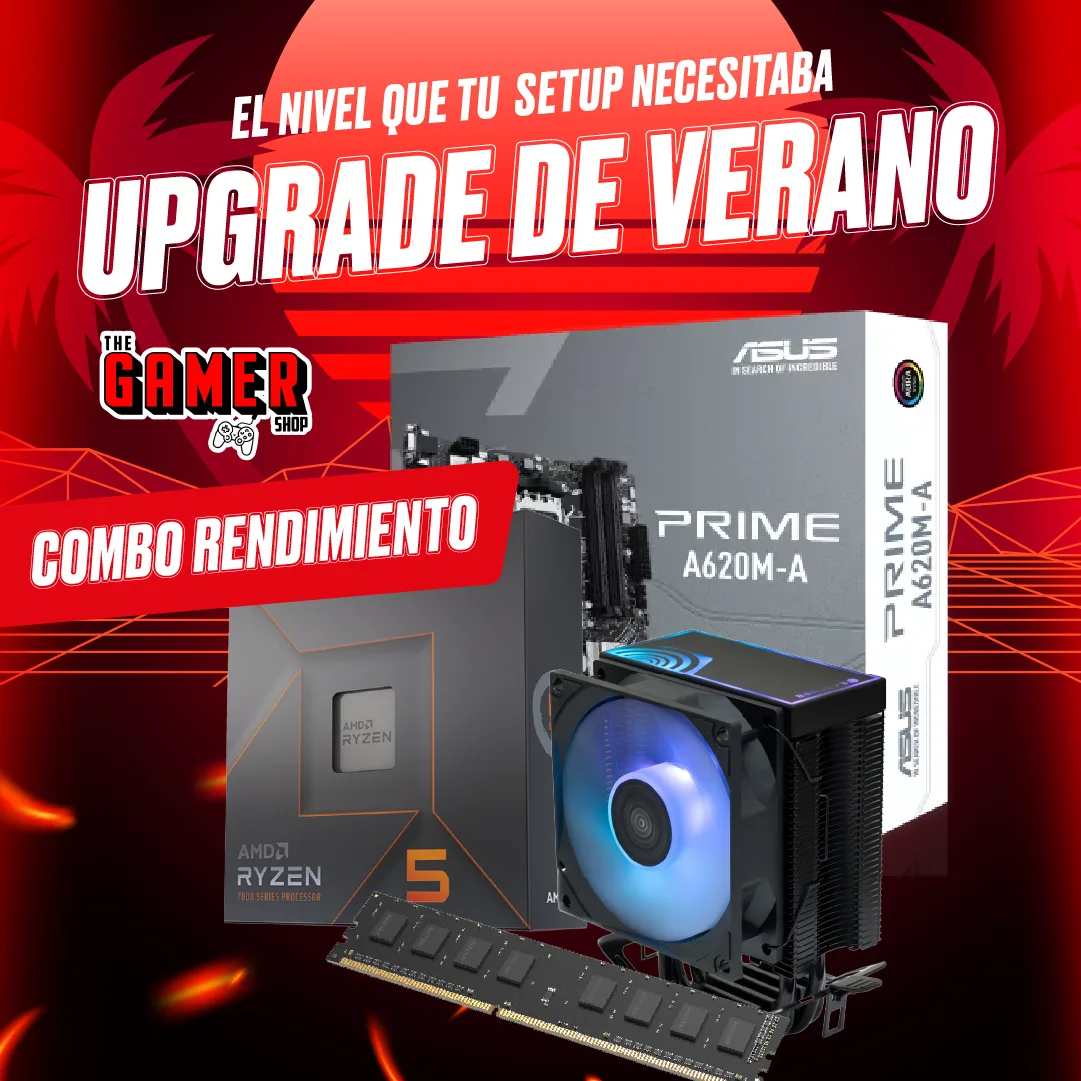 UPGRADE RENDIMIENTO PC COMBO 7600X + A620M + CPU COOLER CRYO 4H + 16GB DDR5