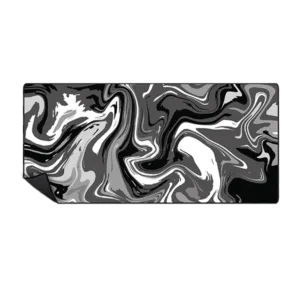 MOUSEPAD BLACK AND WHITE LIQUID 90X40 MPTGS