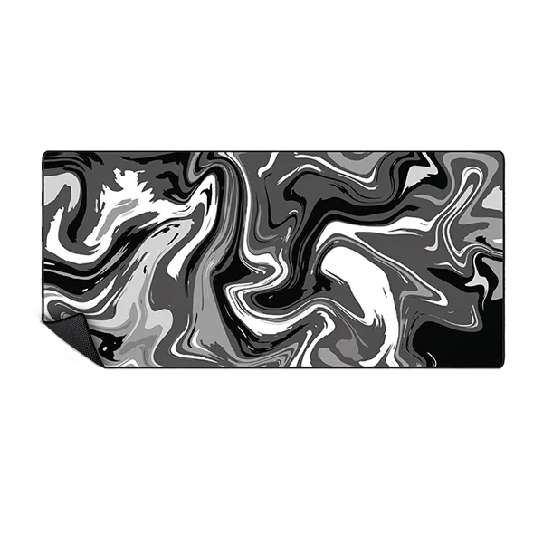 MOUSEPAD BLACK AND WHITE LIQUID 90X40 MPTGS