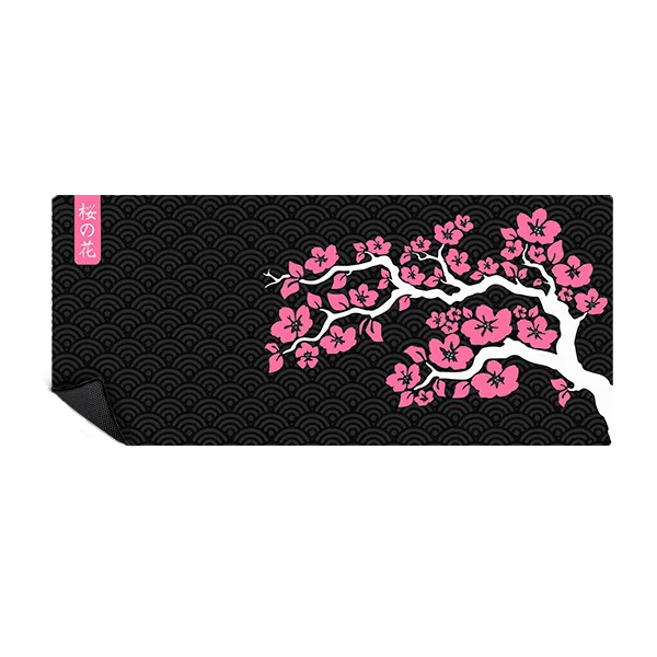 MOUSEPAD SAKURA TREE BLACK 90X40 MPTGS