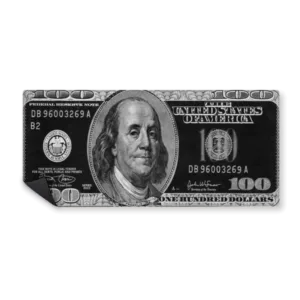 MOUSEPAD DOLLAR BLACK AND WHITE 90X40 MPTGS
