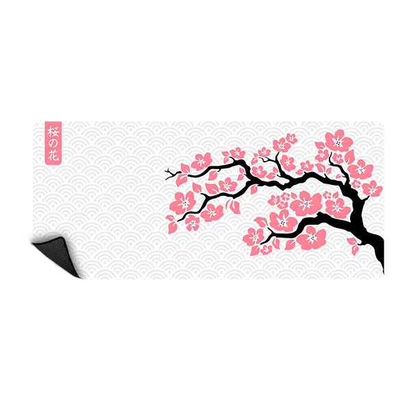 MOUSEPAD SAKURA TREE WHITE 90X40 MPTGS