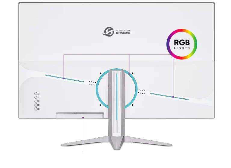 SOLARMAX MONITOR 27" 2K QHD ARGB USB/DP/HDMI BLANCO 165HZ - Imagen 2