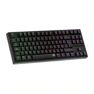 TECLADO MECANICO GAMER SOLARMAX TRI-MODO 80% GMKB88RB TKL ESP WIRELESS + BLUETOOTH