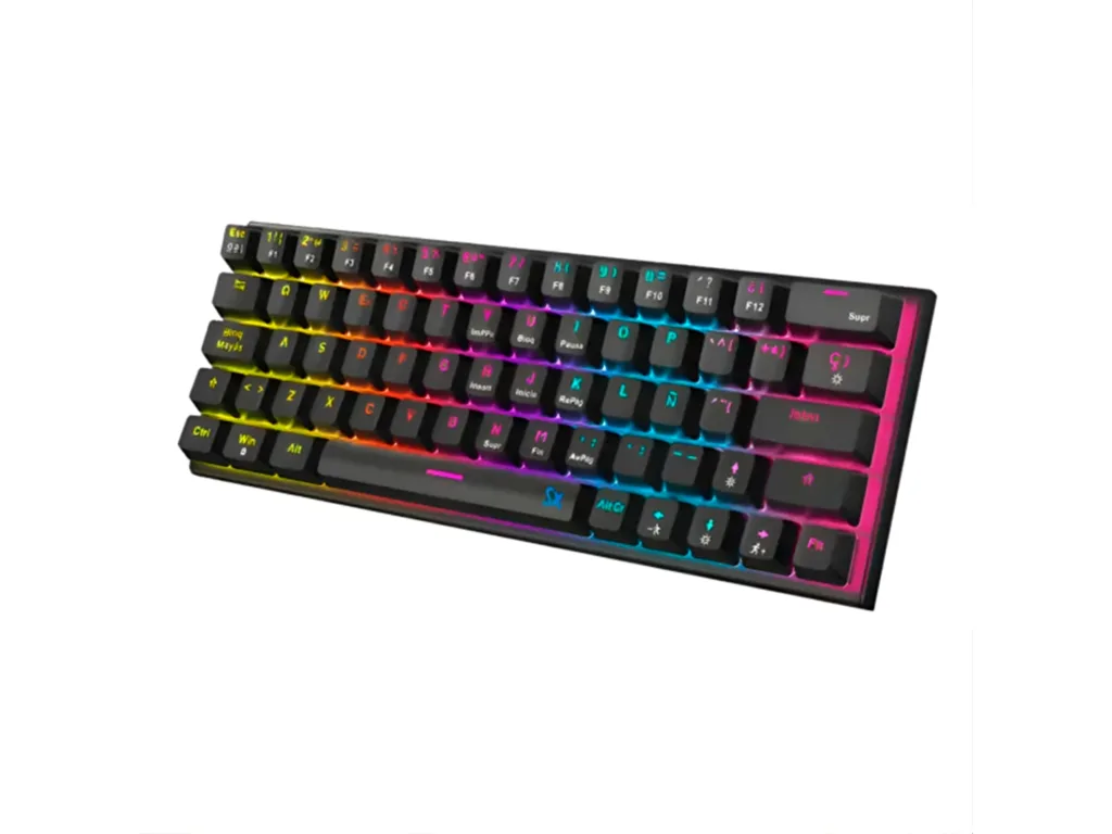 TECLADO MECANICO GAMER SOLARMAX  60% GMKB76CB ESP